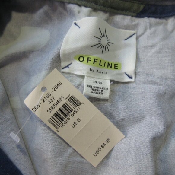 NWT Offline Aerie American Eagle Cotton Cargo Vest in Camouflage Utility Hood S - Picture 4 of 6